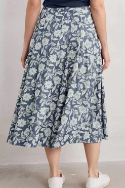 Women Seasalt Cornwall Jamboree Chambray Midi Skirt