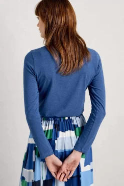 Women Seasalt Cornwall Landing Roll Neck Top (Gots)