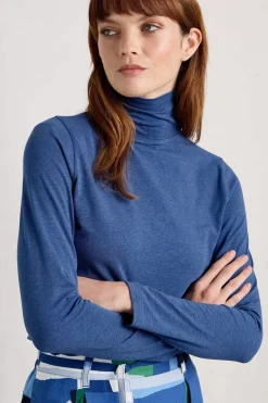 Women Seasalt Cornwall Landing Roll Neck Top (Gots)