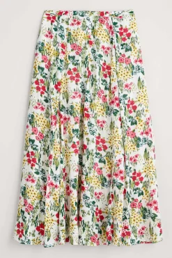 Women Seasalt Cornwall Lethlean Pleated Maxi Skirt
