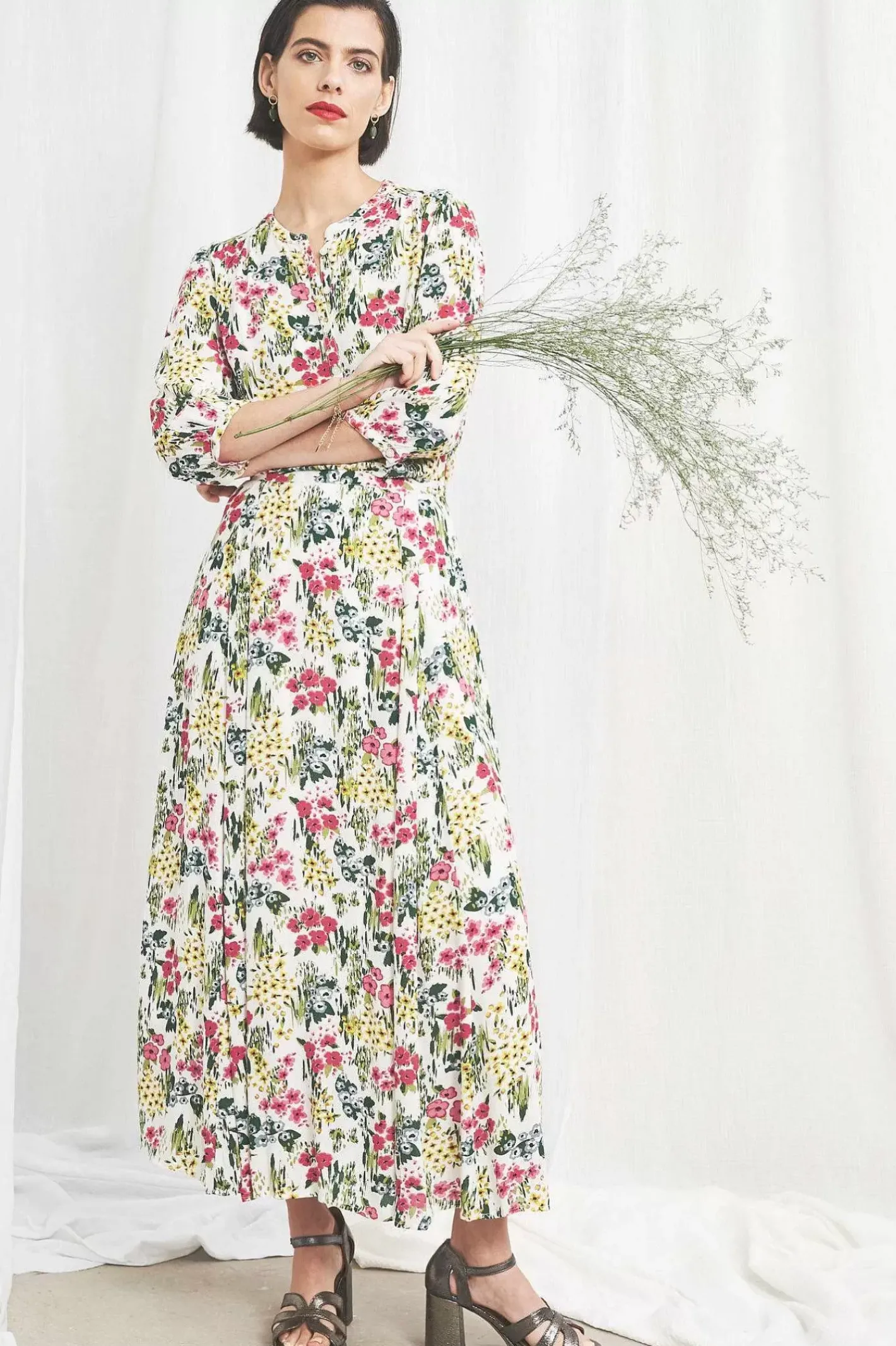 Women Seasalt Cornwall Lethlean Pleated Maxi Skirt