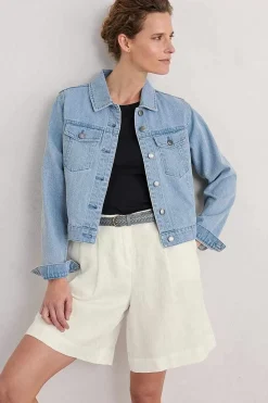 Women Seasalt Cornwall Levan Well Denim Jacket