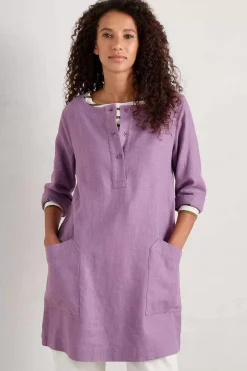 Women Seasalt Cornwall Lighthouse Rock 3/4 Sleeve Tunic
