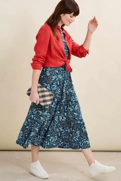 Women Seasalt Cornwall Line Strokes Short Sleeve Dress (Gots)