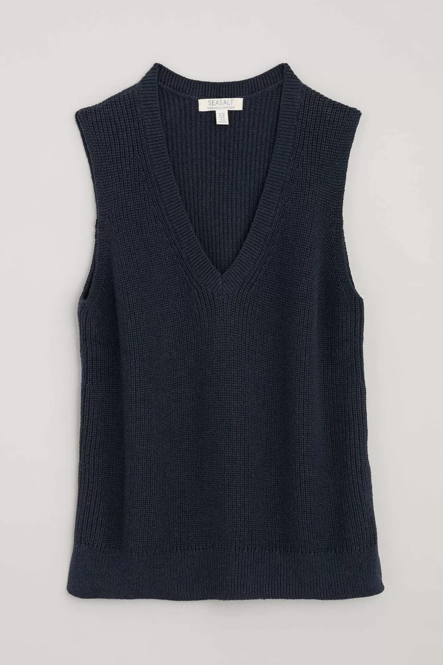 Women Seasalt Cornwall Lookout Point V-Neck Knitted Vest