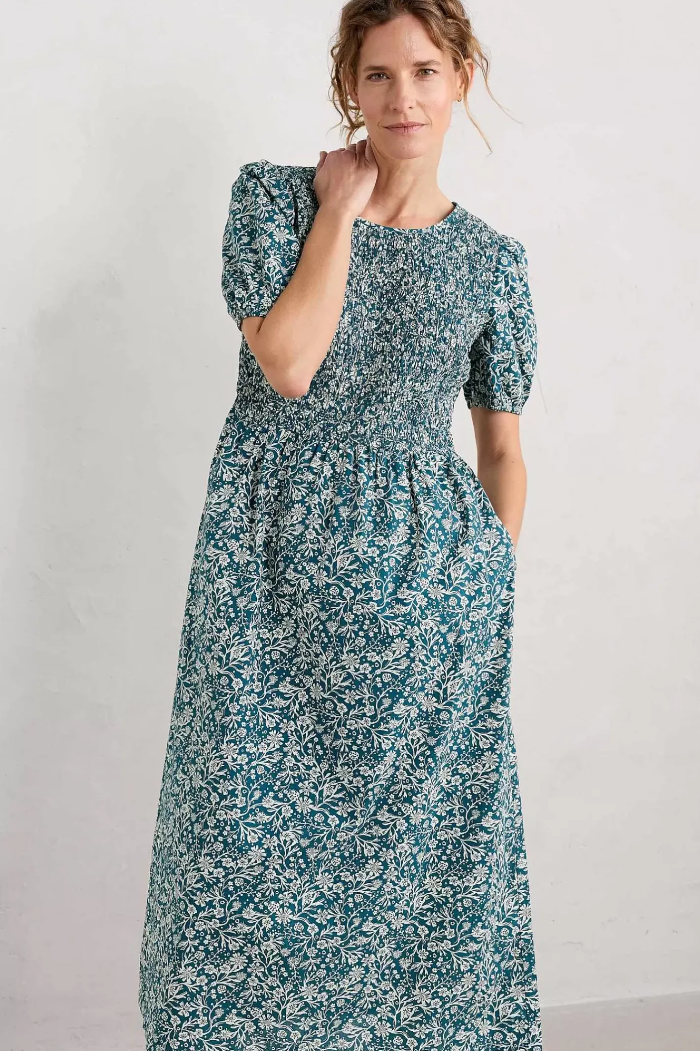 Women Seasalt Cornwall Meadowsweet Short Sleeve Dress