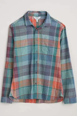 Men Seasalt Cornwall Men's Banyan Checked Cotton Shirt