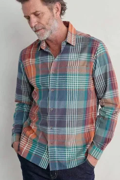 Men Seasalt Cornwall Men's Banyan Checked Cotton Shirt