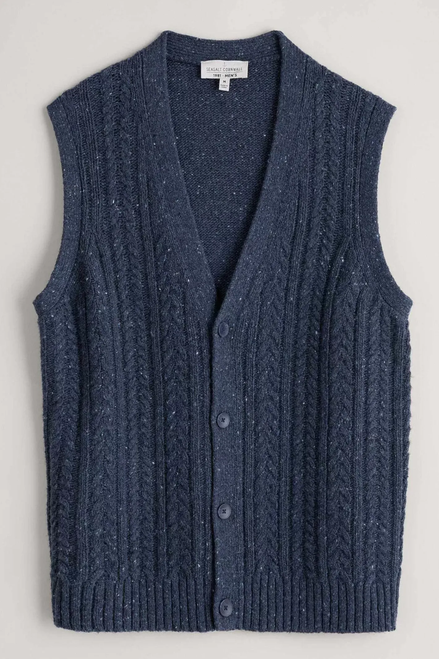 Men Seasalt Cornwall Men's Boulder Perch Knitted Vest