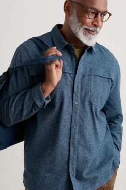 Men Seasalt Cornwall Men's Chandlery Flannel Overshirt