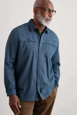 Men Seasalt Cornwall Men's Chandlery Flannel Overshirt