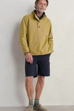 Men Seasalt Cornwall Men's Clay Stone Organic Cotton Pullover Smock