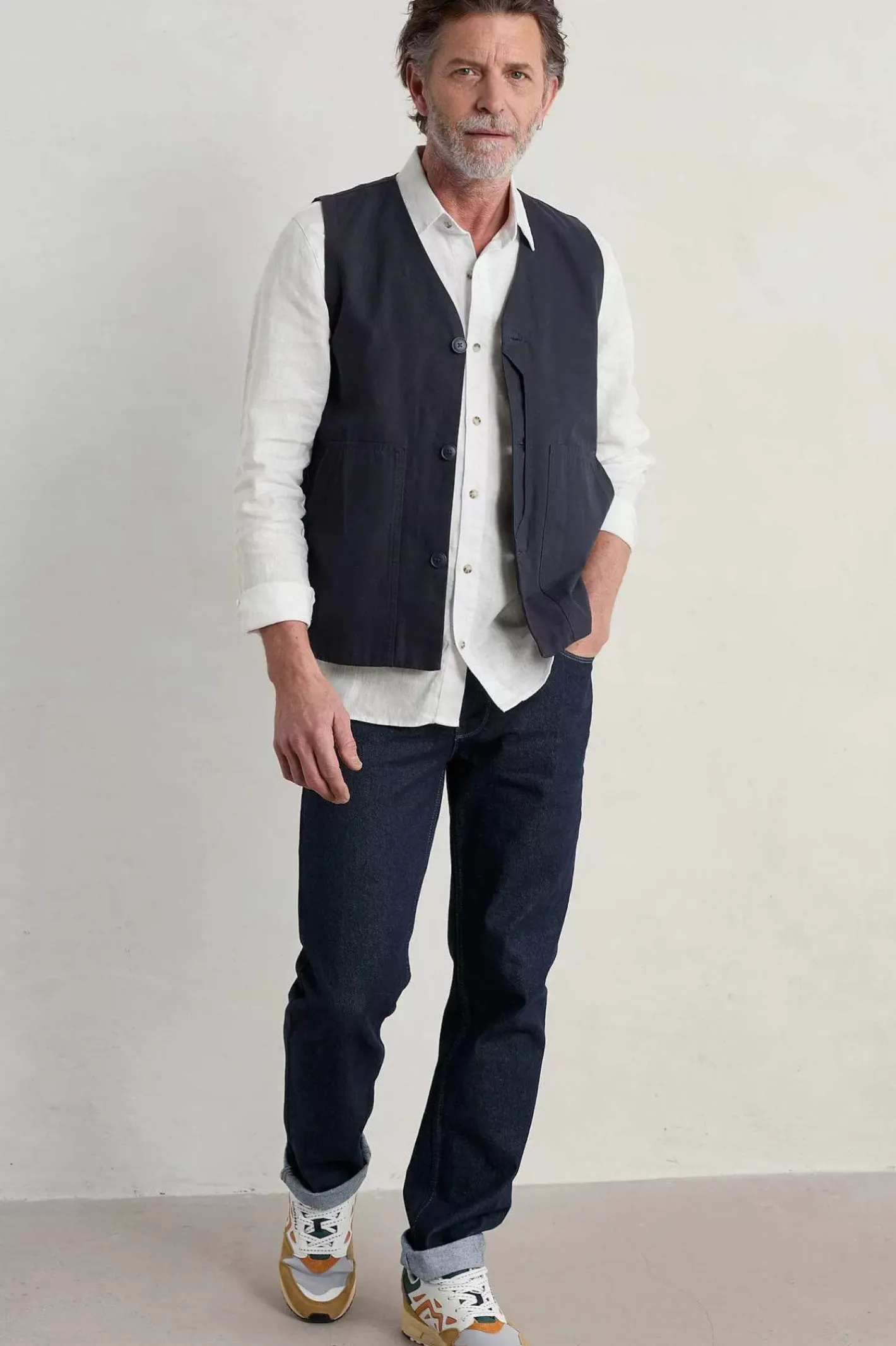 Men Seasalt Cornwall Men's Curator Linen Shirt