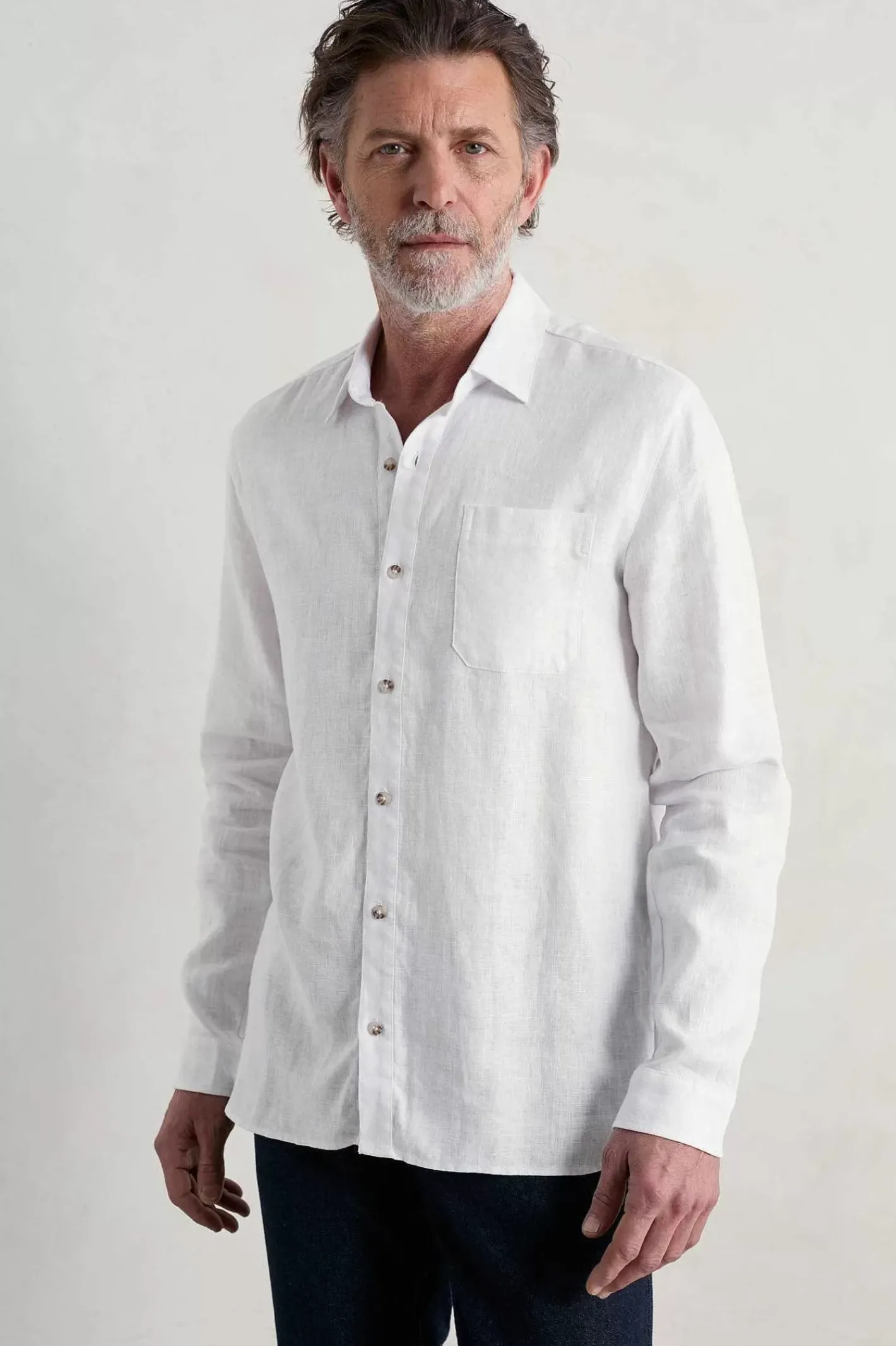 Men Seasalt Cornwall Men's Curator Linen Shirt