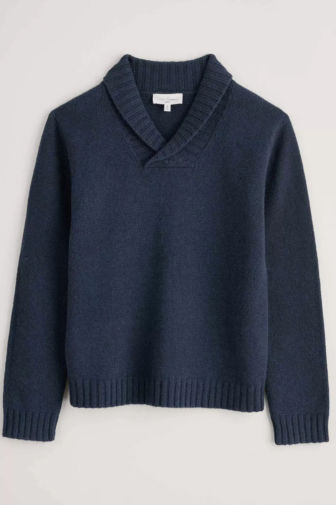 Men Seasalt Cornwall Men's Daver Shawl Neck Jumper