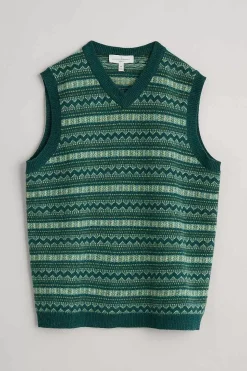 Men Seasalt Cornwall Men's Fair Isle Walt Vest