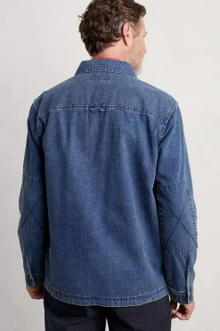 Men Seasalt Cornwall Men's Hawser Denim Overshirt