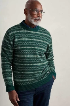 Men Seasalt Cornwall Men's Layline Fair Isle Jumper