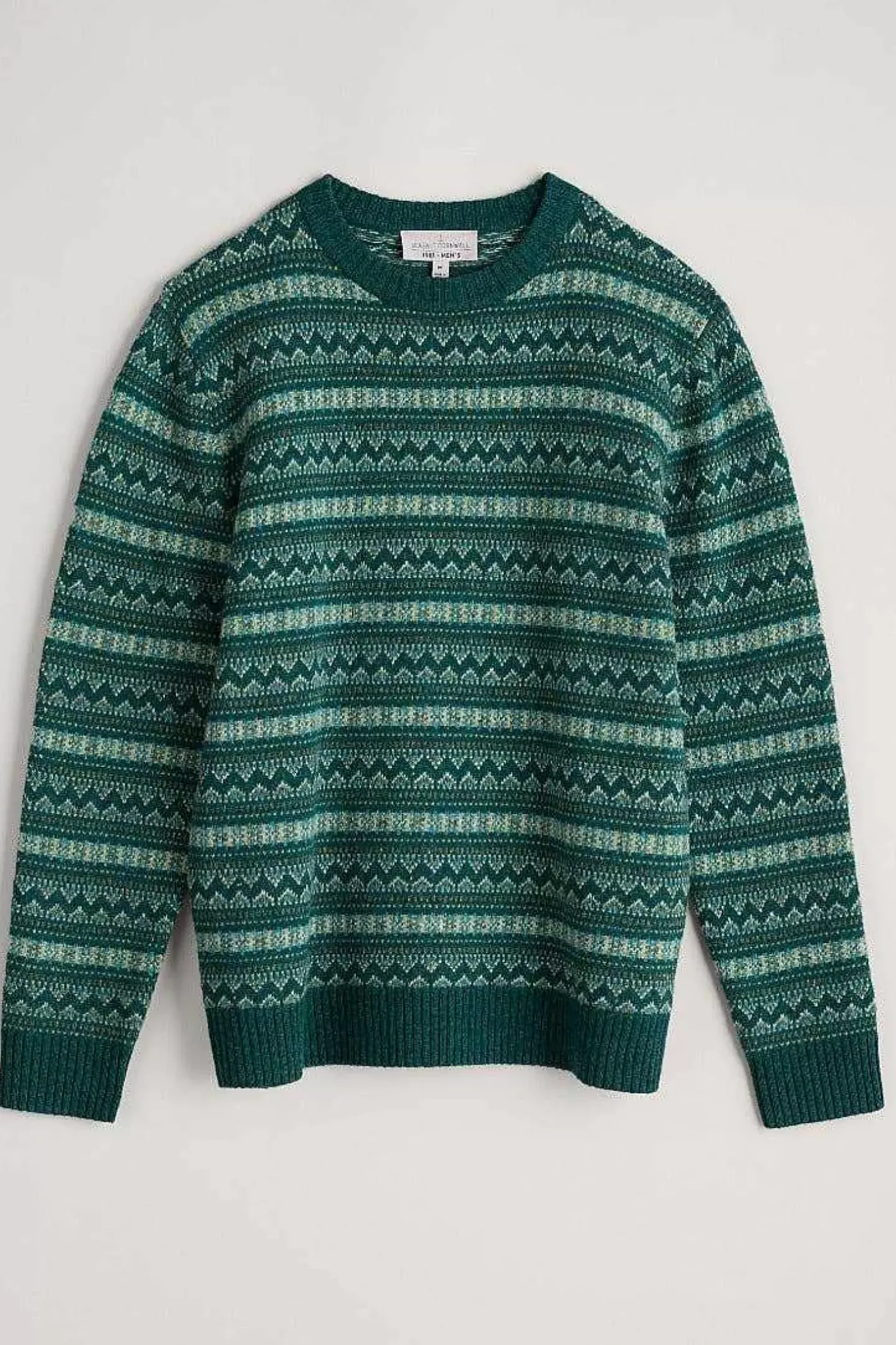 Men Seasalt Cornwall Men's Layline Fair Isle Jumper