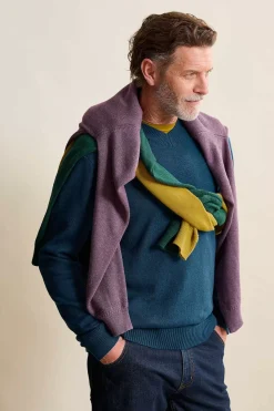 Men Seasalt Cornwall Men's Mainbrace Organic Cotton V-Neck Jumper