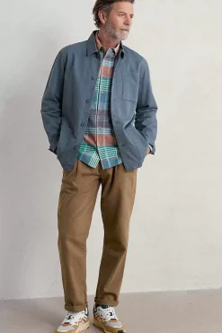 Men Seasalt Cornwall Men's Organic Cotton Canvas Tompot Jacket