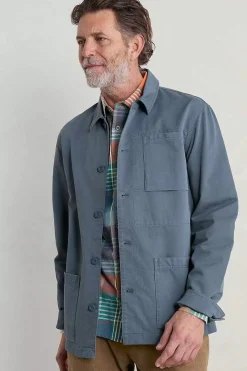 Men Seasalt Cornwall Men's Organic Cotton Canvas Tompot Jacket