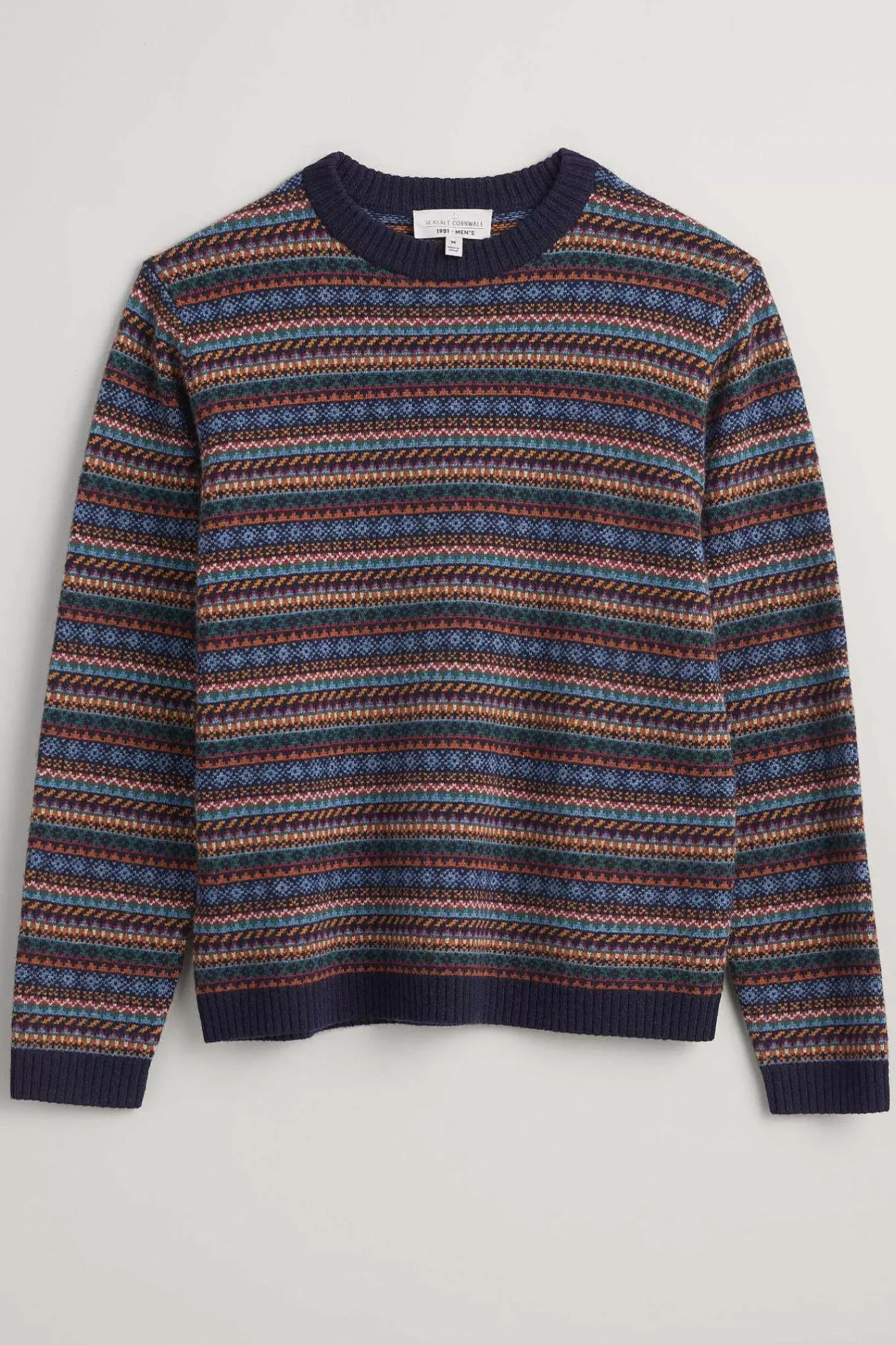 Men Seasalt Cornwall Men's Polventon Fair Isle Jumper