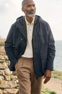 Men Seasalt Cornwall Men's Porthcurno Waterproof Jacket