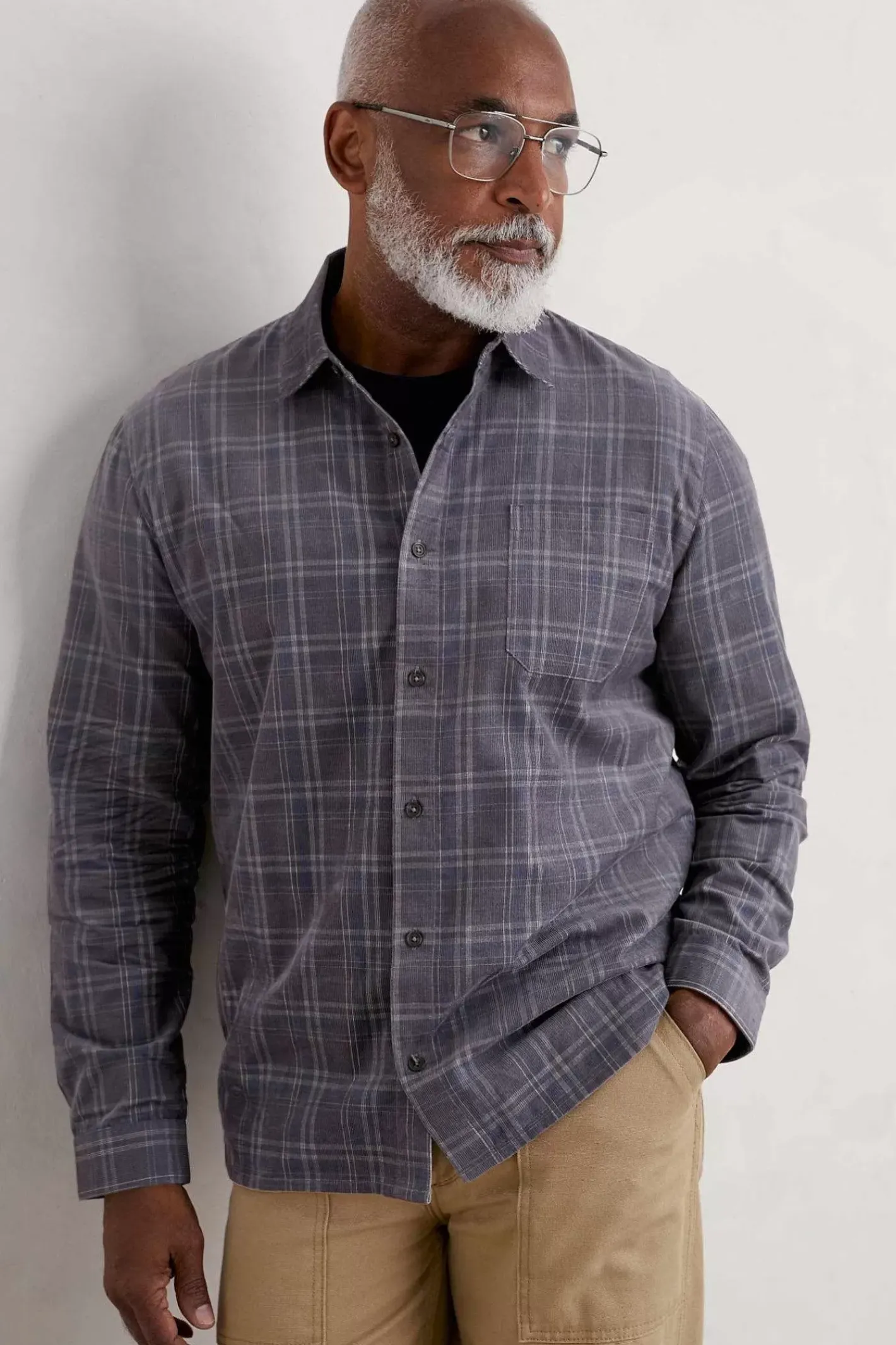 Men Seasalt Cornwall Men's Shoreman Cord Shirt