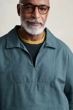 Men Seasalt Cornwall Men's Sidestone Cotton Canvas Smock