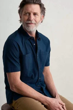 Men Seasalt Cornwall Men's Trewavas Short Sleeve Shirt (Gots)