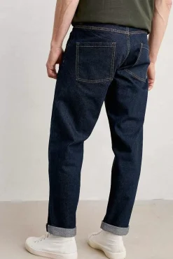 Men Seasalt Cornwall Men's Watchman Selvedge Tapered Jeans