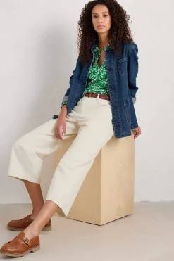 Women Seasalt Cornwall Misty Sky Organic Cotton Shirt