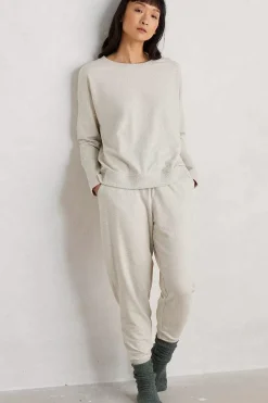 Women Seasalt Cornwall Night Air Organic Cotton Cuffed Joggers