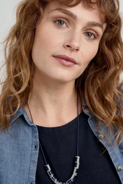 Women Seasalt Cornwall Noon Moor Ceramic Bead Necklace