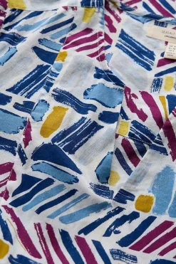 Women Seasalt Cornwall Op Art Organic Cotton Tunic Top