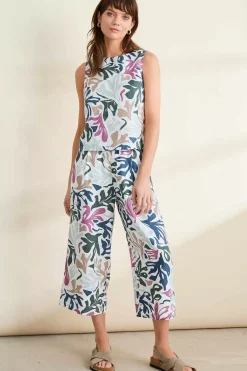 Women Seasalt Cornwall Peaceful Haven Linen Culottes