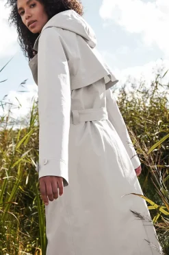 Women Seasalt Cornwall Penweathers Waterproof Trench Coat