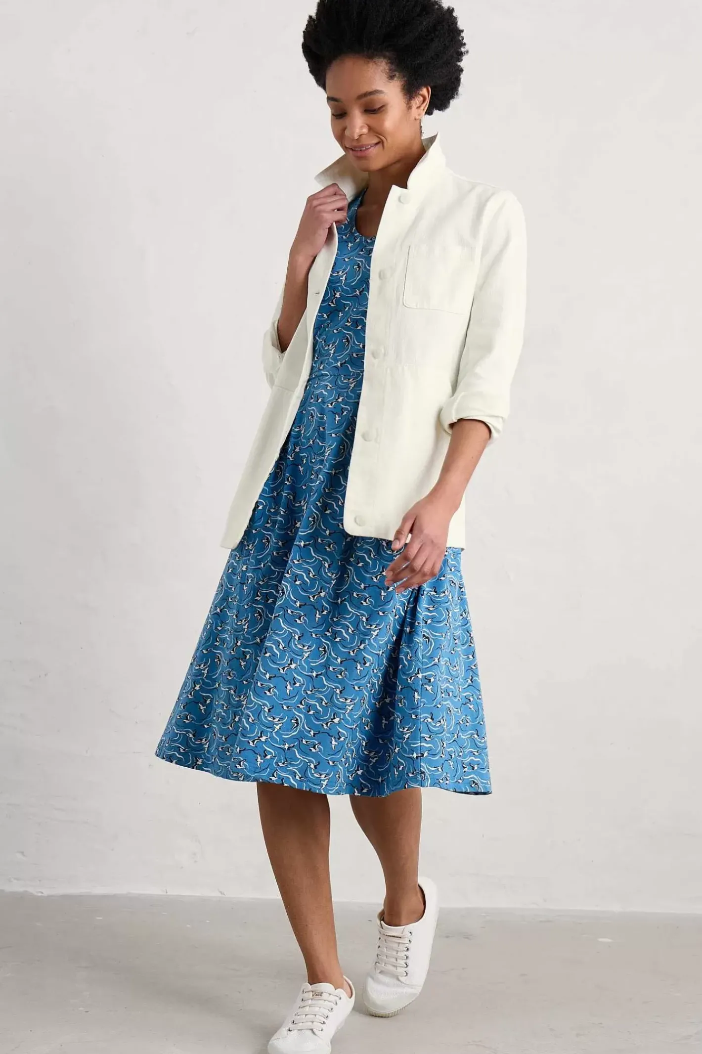 Women Seasalt Cornwall Pier View Jersey Dress