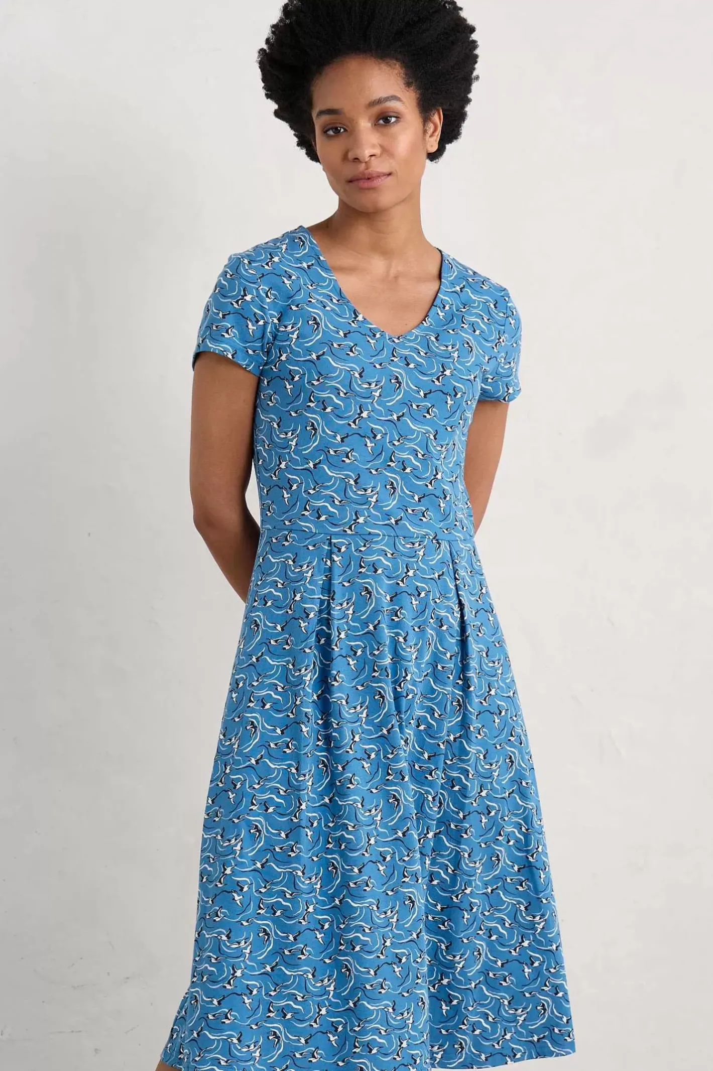 Women Seasalt Cornwall Pier View Jersey Dress