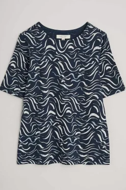 Women Seasalt Cornwall Poisson Jersey Top (Gots)