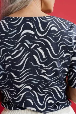 Women Seasalt Cornwall Poisson Jersey Top (Gots)