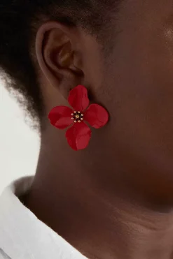 Women Seasalt Cornwall Pollinator Flower Stud Earrings