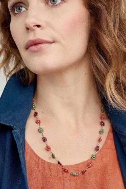 Women Seasalt Cornwall Polyantha Floral Bead Necklace