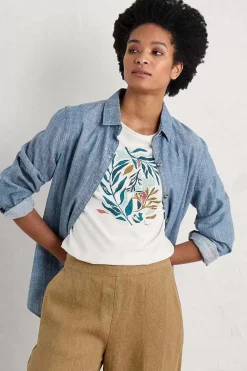 Women Seasalt Cornwall Printing Ink Organic Cotton T-Shirt