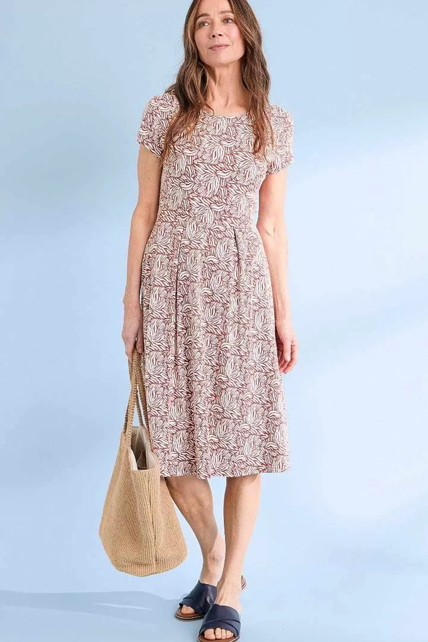 Women Seasalt Cornwall Riviera Fit-And-Flare Jersey Dress