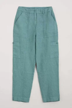 Women Seasalt Cornwall Rock Pipit Linen Trousers