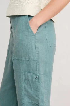 Women Seasalt Cornwall Rock Pipit Linen Trousers