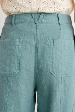 Women Seasalt Cornwall Rock Pipit Linen Trousers