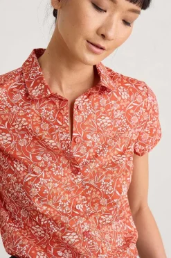 Women Seasalt Cornwall Rushmaker Short Sleeve Shirt
